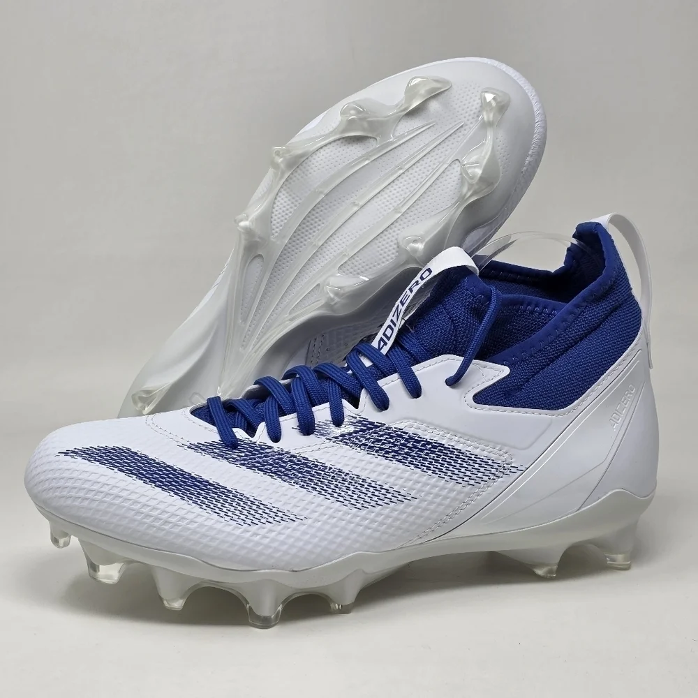 adidas Adizero Impact Football Cleats Mens Size 9 White Shoes IF2478 New